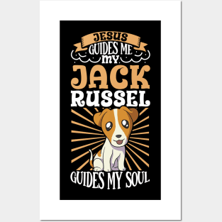 Jesus and my Jack Russel Terrier Posters and Art